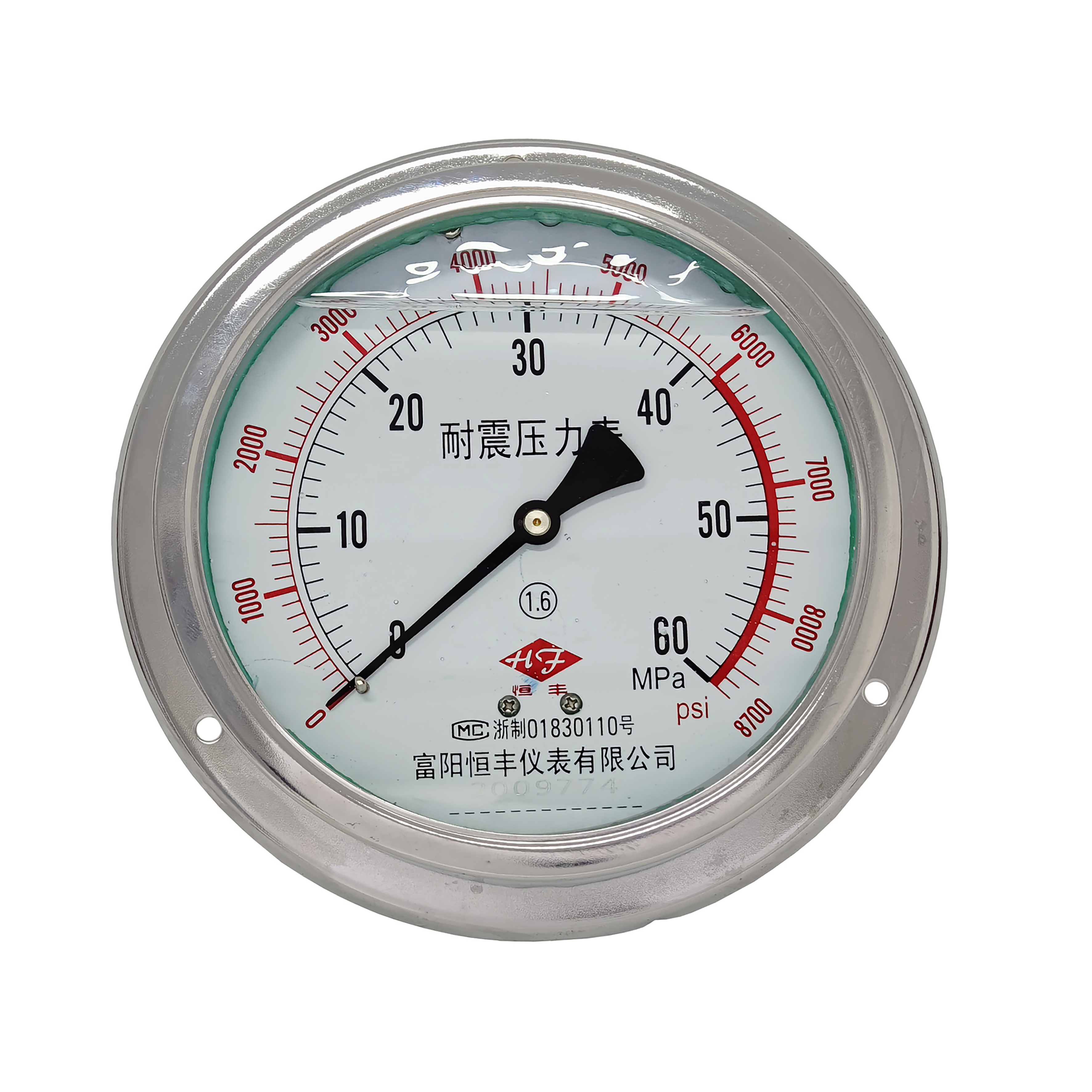 YN150ZT shock-proof pressure gauge