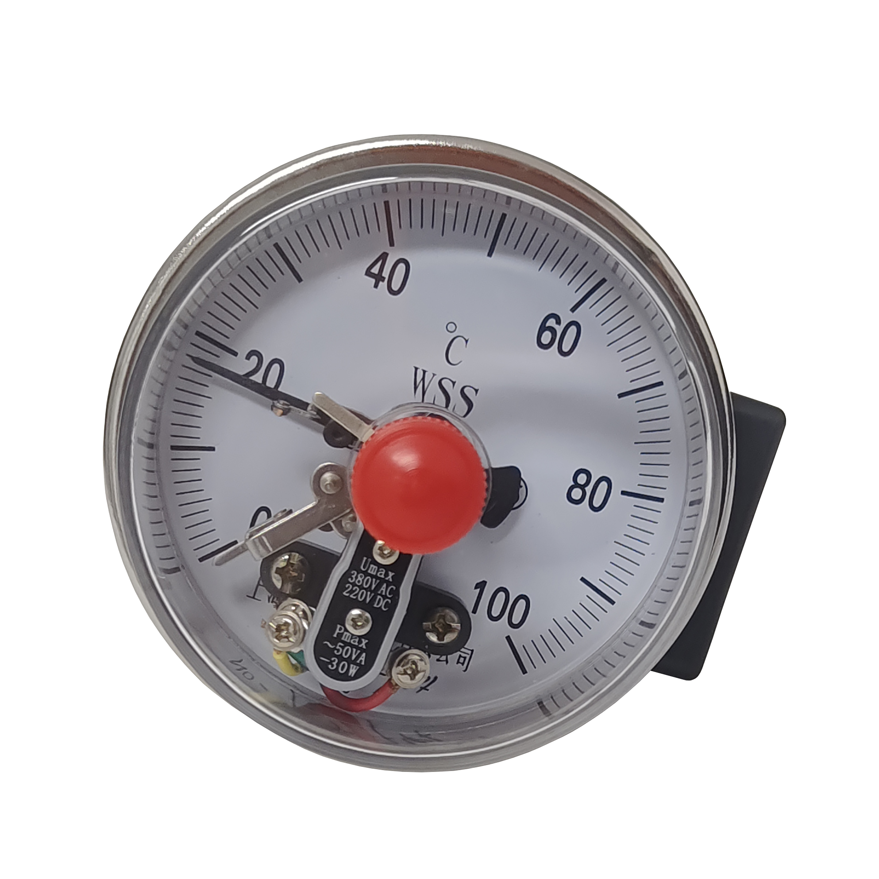 Electric contact bimetal thermometer
