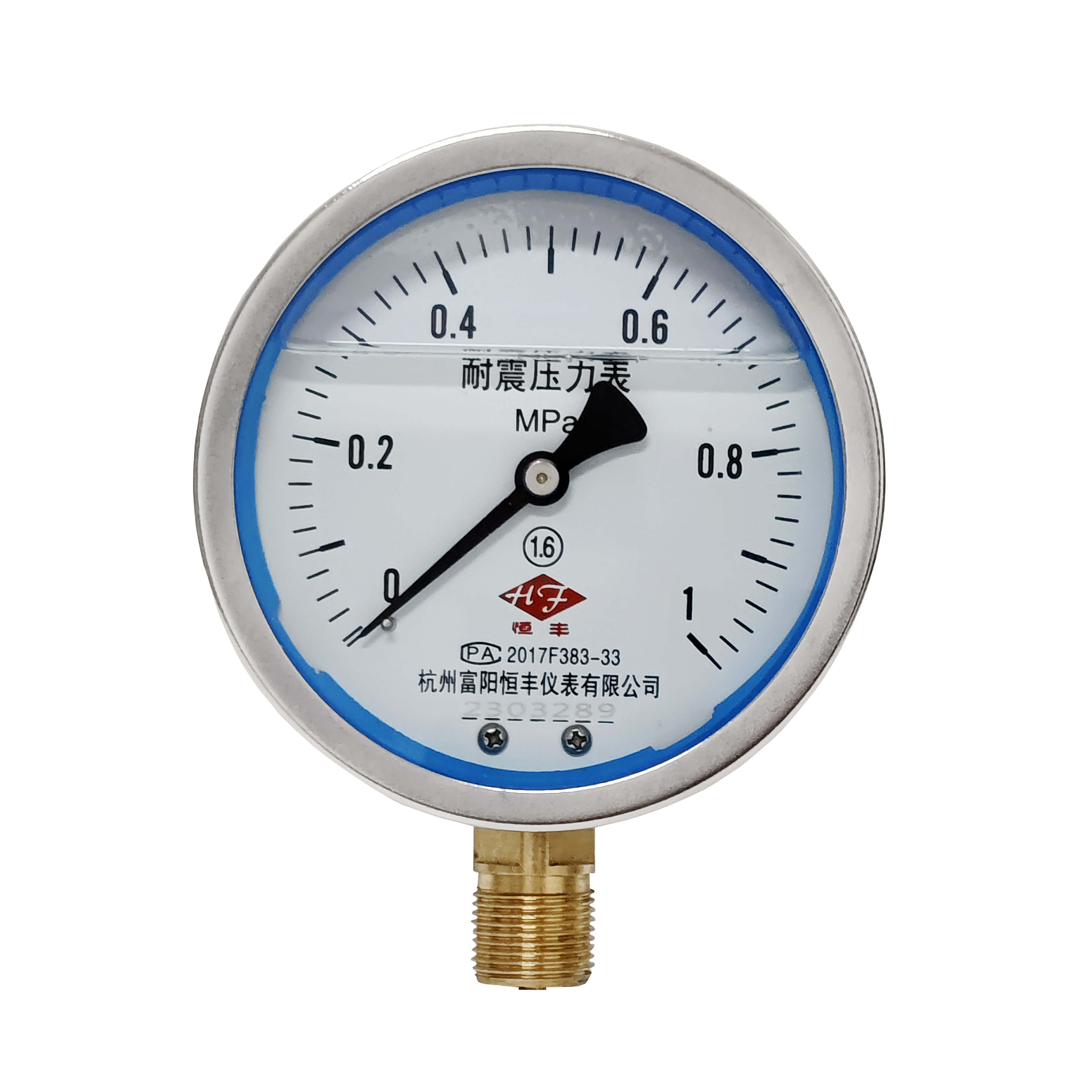 YN100 shock-proof pressure gauge